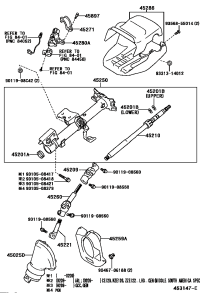 4502512250-COVER SUB-ASSY, STEERING COLUMN HOLE, NO.1