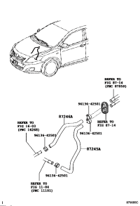 8724512A00-HOSE, HEATER WATER, INLET