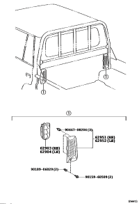 6290560080-LOUVER, VENT, INNER RH