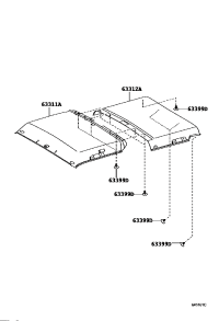 6331160620B0-HEADLINING, ROOF NO.1