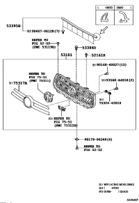 5339542031-SEAL, HOOD TO RADIATOR GRILLE