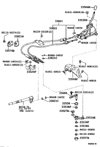 3353033120-LEVER ASSY, SHIFT (FOR FLOOR SHIFT)