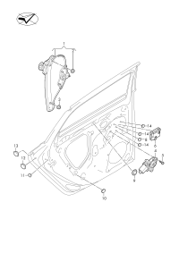L8YG839461-Window regulator without m