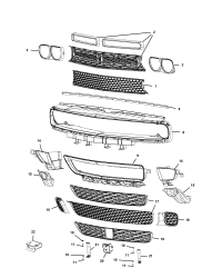 6PB51RXFAA-GRILLE RADIATOR