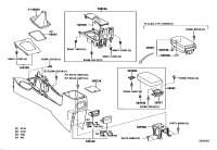 5890712100-HINGE SUB-ASSY, CONSOLE COMPARTMENT DOOR