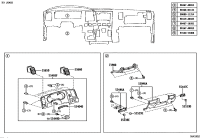 739000C040B0-AIR BAG ASSY, INSTRUMENT PANEL, LOWER NO.1