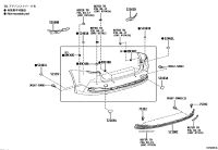 521593A950-COVER, RR BUMPER