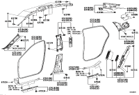6221030210C2-GARNISH, FRONT PILLAR, RH
