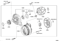 2706036010-ALTERNATOR, 12V 80A 4PK, TOYOTA
