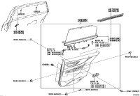 6817330260-WEATHERSTRIP, REAR DOOR GLASS, INNER RH