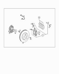 0034204220-BRAKE PAD SET FR W220/17.7MM