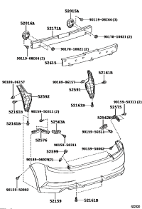 5201521010-ARM SUB-ASSY, REAR BUMPER, RH