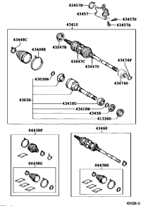 4341006390-SHAFT ASSY, FR