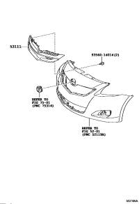 5311152580A2-GRILLE, RADIATOR