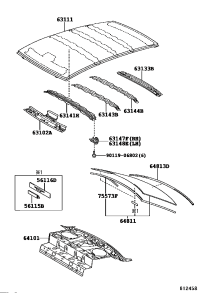 7557352240-MOULDING, BACK WINDO