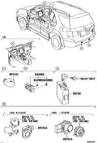 8934148010C1-SENSOR, ULTRASONIC, NO.1