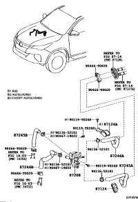 872450K450-HOSE, HEATER WATER, INLET B