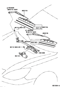 85222YC040-BLADE, FR WIPER, RH
