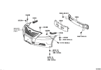 5253533040-RETAINER, FR BUMPER