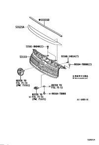531110K290-GRILLE, RADIATOR