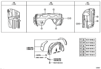 5380533030-SHIELD SUB-ASSY, FRONT FENDER SPLASH, RH