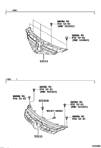 5311121180-GRILLE, RADIATOR