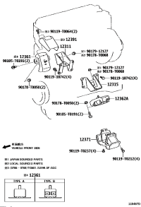 1230575100-INSULATOR, ENGINE MOUNTING, FRONT