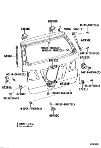 688100K010-HINGE ASSY, BACK DOOR, RH/LH
