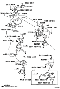 123610H060-INSULATOR, ENGINE MOUNTING, FRONT
