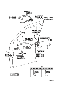 690300K010-LOCK ASSY, FRONT DOOR, RH