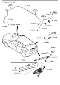 GHR567330-BLADE,WIPER-REAR