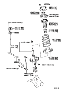 4815706070-INSULATOR, FRONT COIL SPRING, UPPER, RH/LH