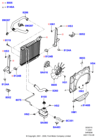 2L1Z8005DG-RADIATOR ASSY