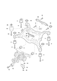 L4M0599257AA-RUBBER MOUNTING/A4/A6/A8/2009