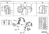 538750E151-LINER, FRONT FENDER, RH