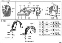5380530160-LINER, FRONT FENDER, RH