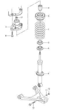 3B5513031D-GAS SHOCK ABSORBER/A6/PASSAT