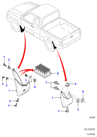 B45556143-RIVET,MUD GUARD