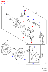 UMY13398Z-CALIPER(R),PADLESS-FR