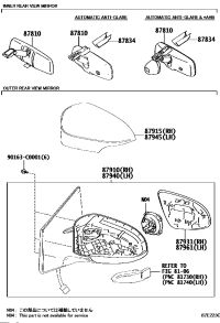 8796102K10-MIRROR OUTER, LH