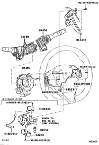 8430775010-CABLE SUB-ASSY, SPIRAL W/SENSOR
