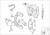 34351163117-BRAKE SENSOR FRT 580MM 750/E38
