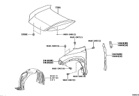 53887YL010-PROTECTOR, FRONT FENDER SIDE PANEL, RH
