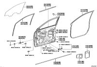 68101YL020-GLASS SUB-ASSY, FRONT DOOR, RH