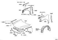 5338133080-SEAL, HOOD TO RADIATOR SUPPORT