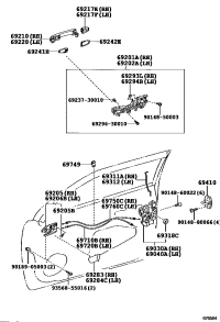 6920521020B0-HANDLE SUB-ASSY, FRONT DOOR INSIDE, RH