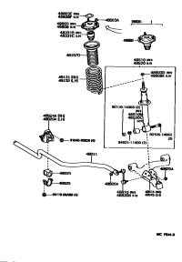 4881514080-BUSH, FRONT STABILIZER BAR, NO.1