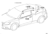 7575521020-MOULDING, FRONT DOOR WINDOW FRAME, REAR RH