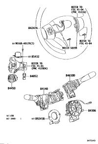 8414052141-SWITCH ASSY, HEADLAMP DIMMER