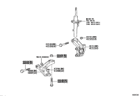 43215YL021-KNUCKLE, STEERING, RH